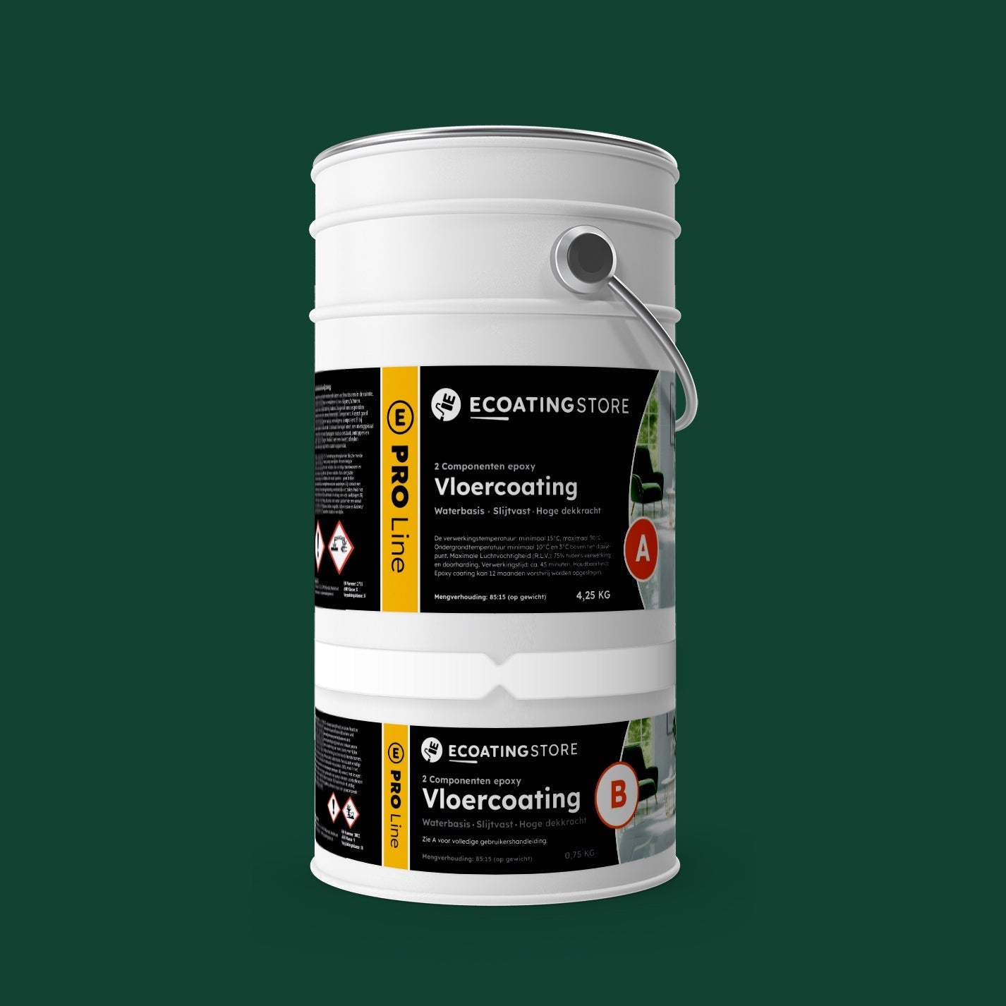 Pintura epoxi - RAL 6005