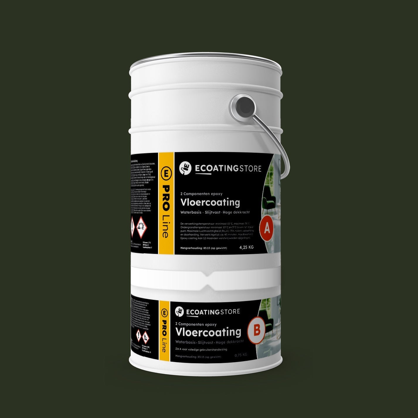 Pintura epoxi - RAL 6007