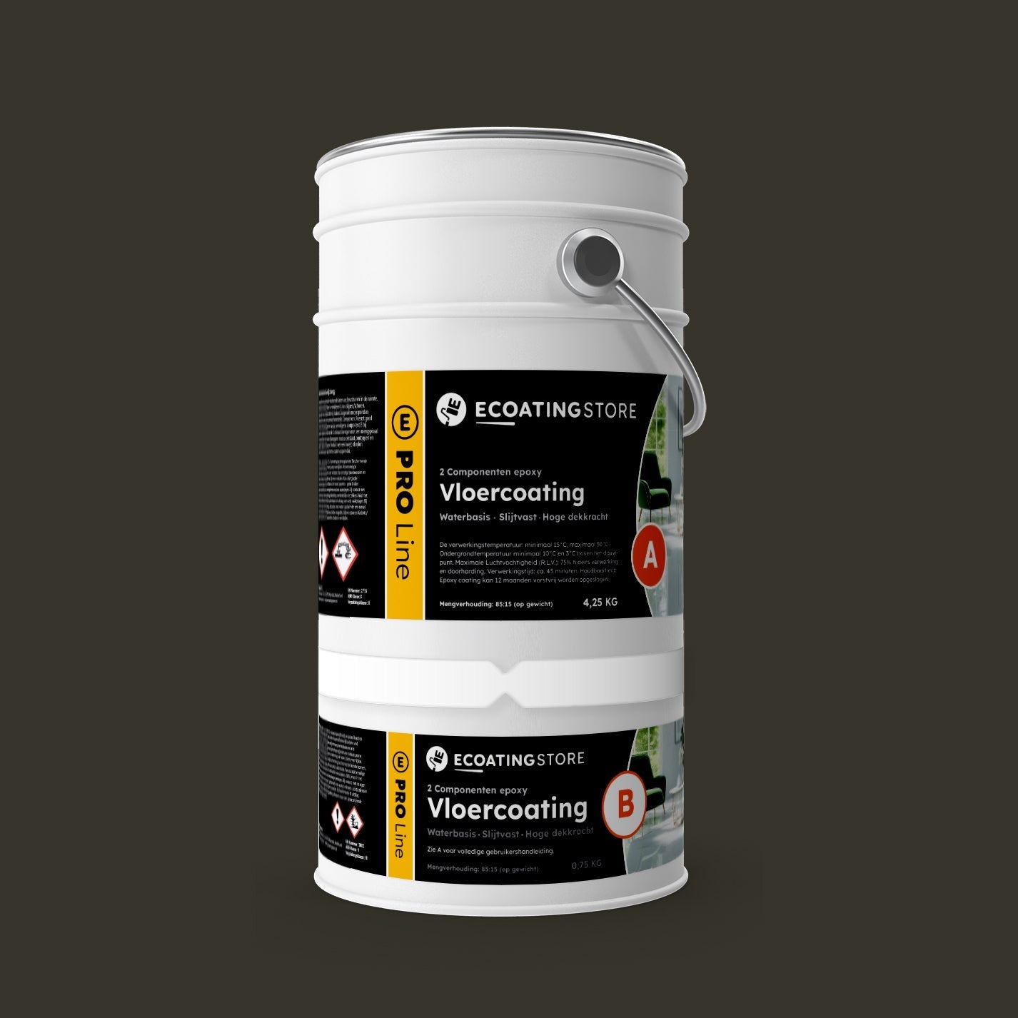 Pintura epoxi - RAL 6008