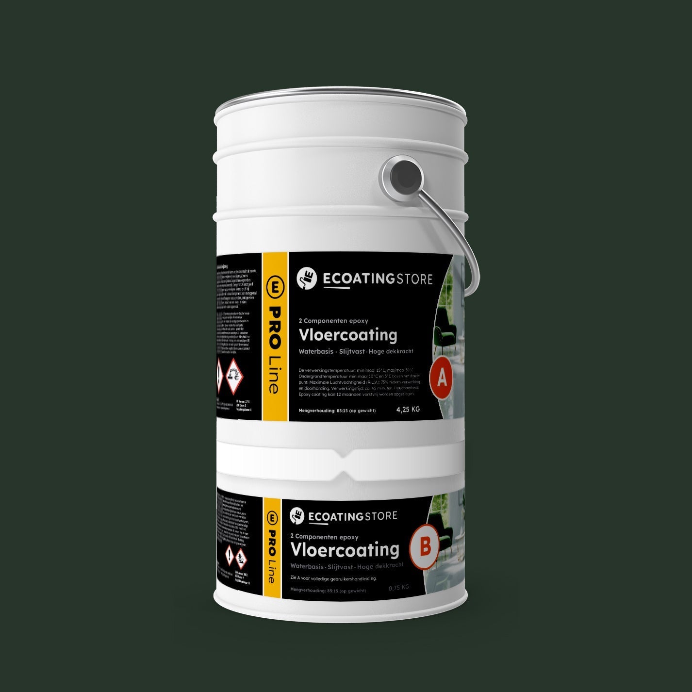 Pintura epoxi - RAL 6009