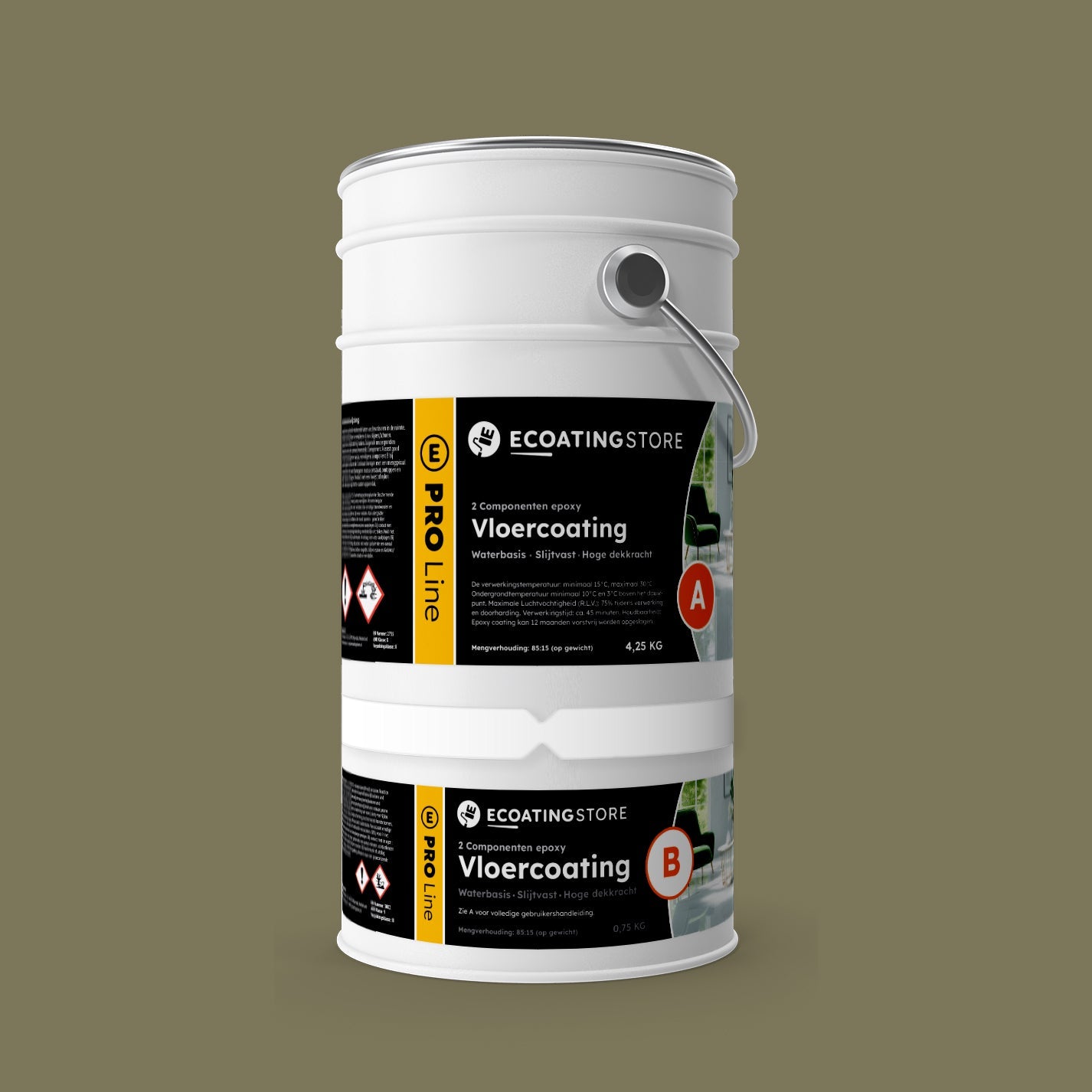 Pintura epoxi suelo garaje - RAL 6013