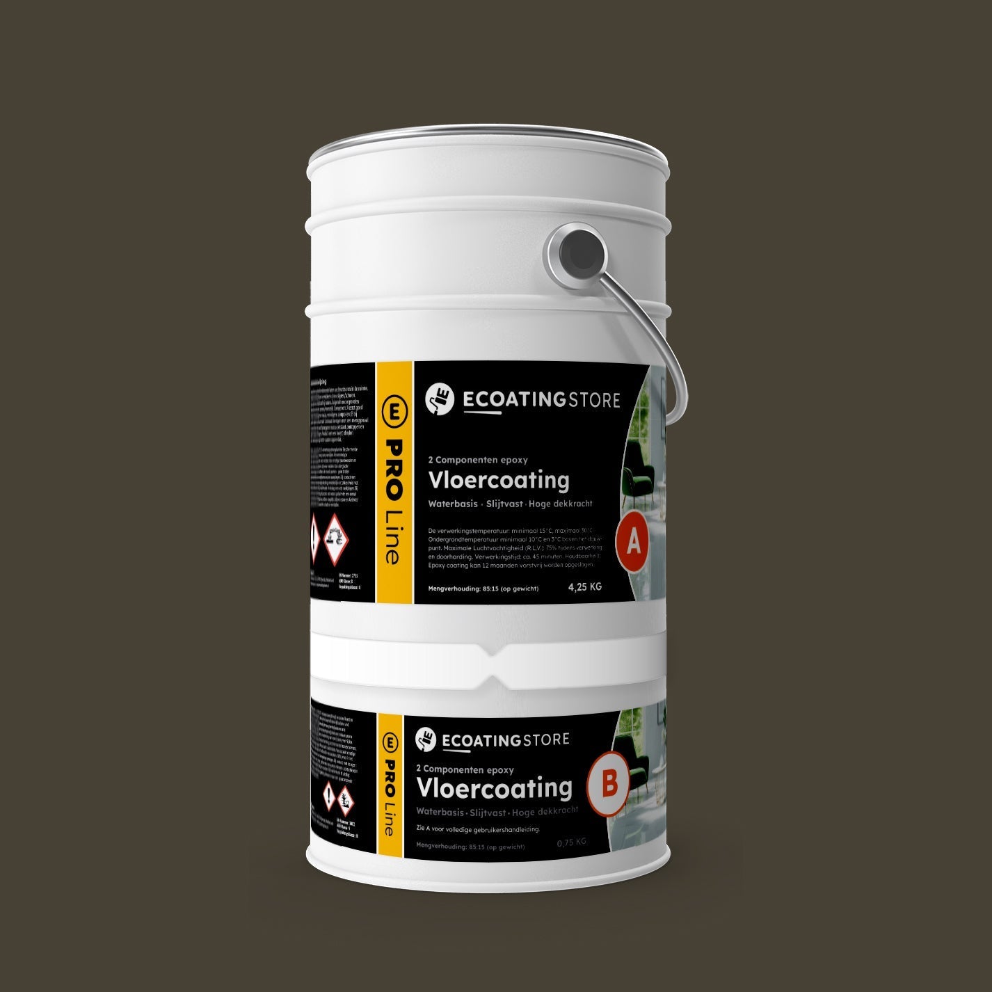 Pintura epoxi - RAL 6014