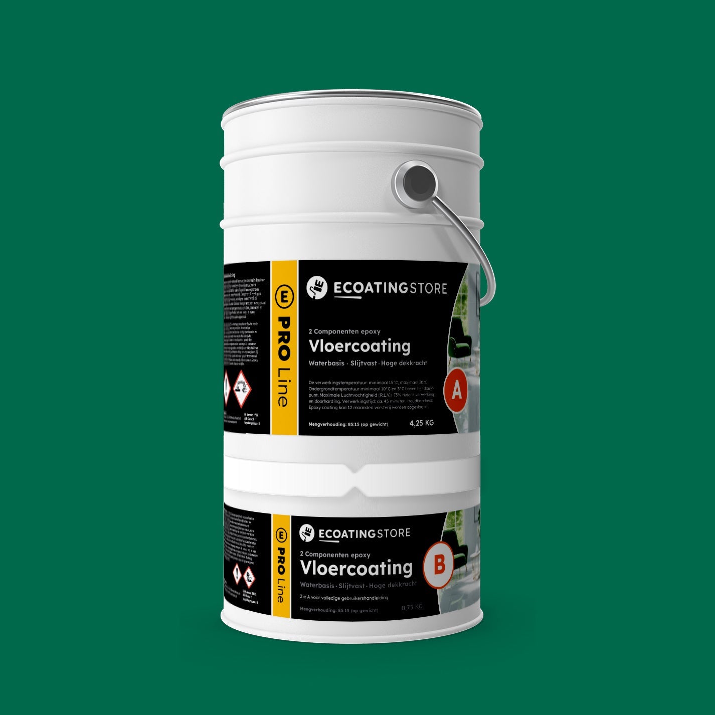 Pintura epoxi suelo garaje - RAL 6016