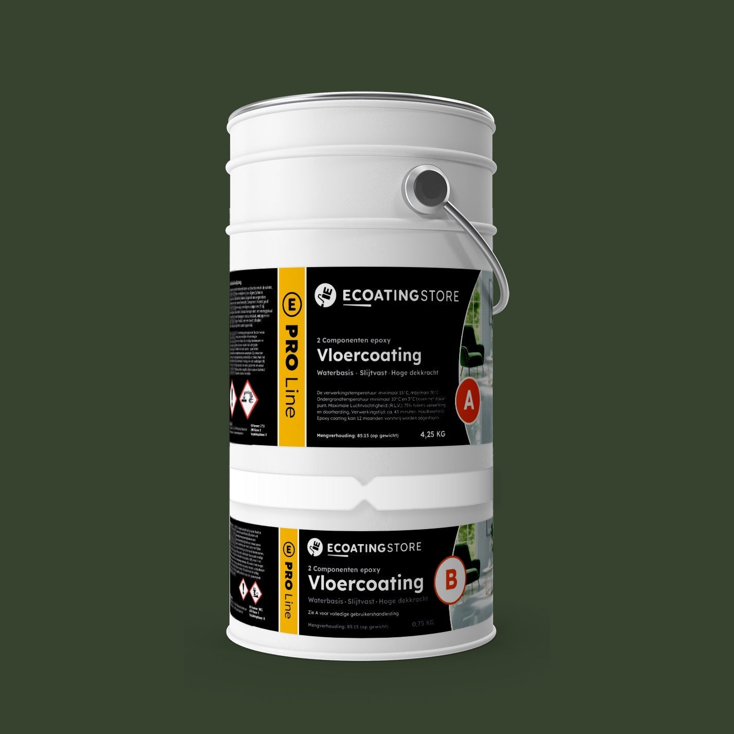 Pintura epoxi - RAL 6020