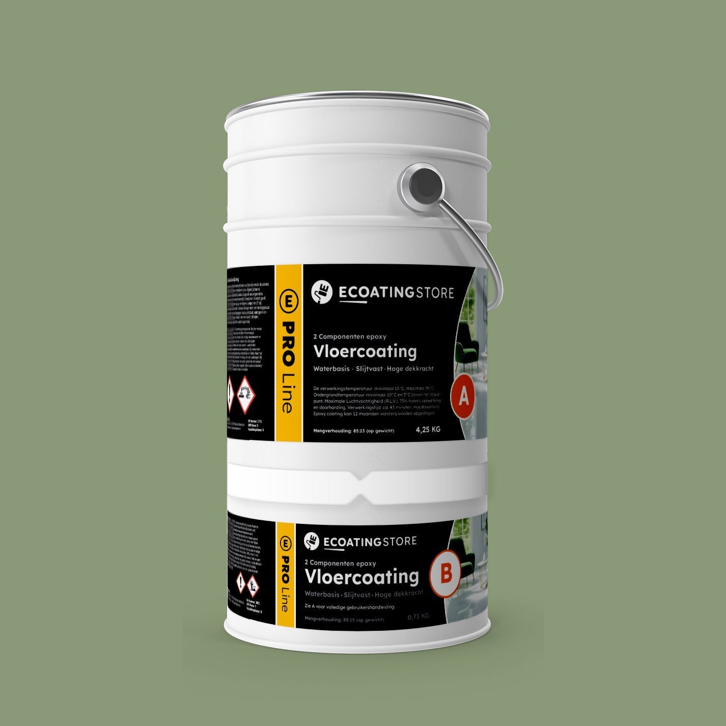 Pintura epoxi - RAL 6021