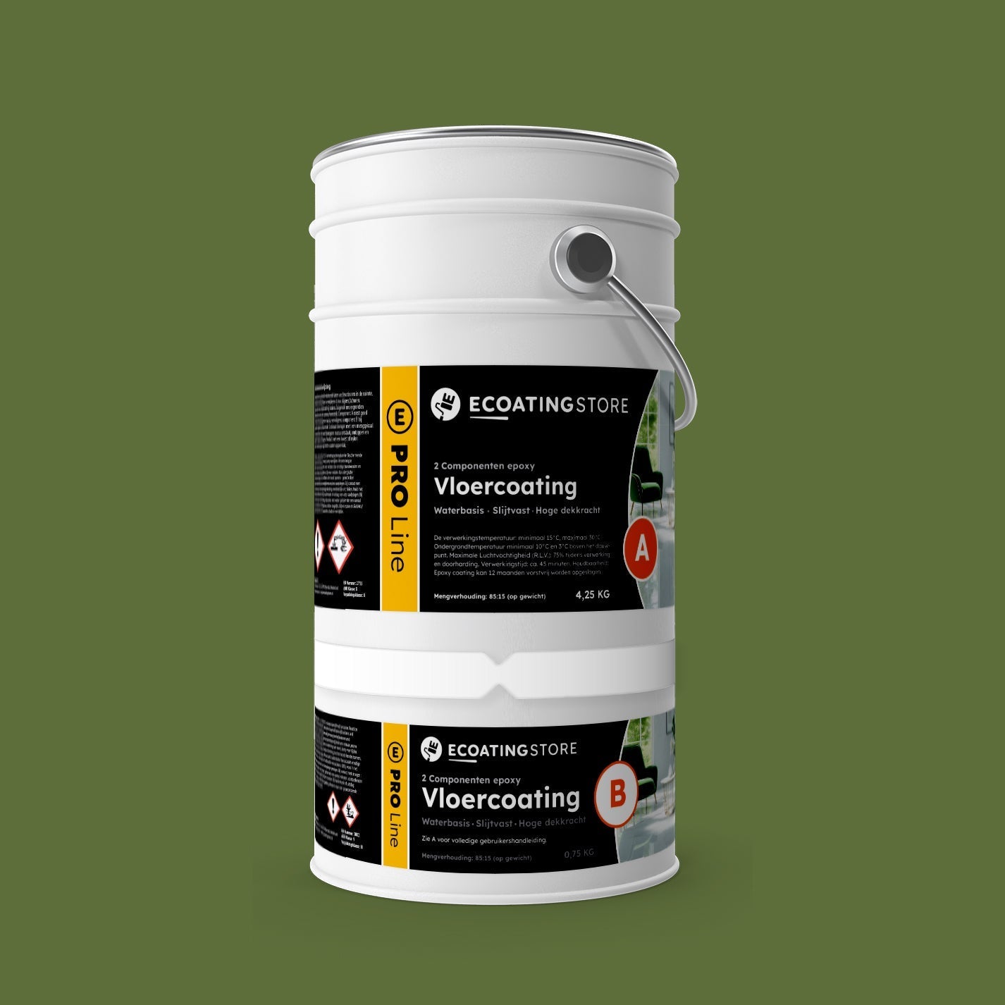 Pintura epoxi - RAL 6025