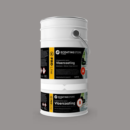 Pintura epoxi suelo garaje - RAL 7036