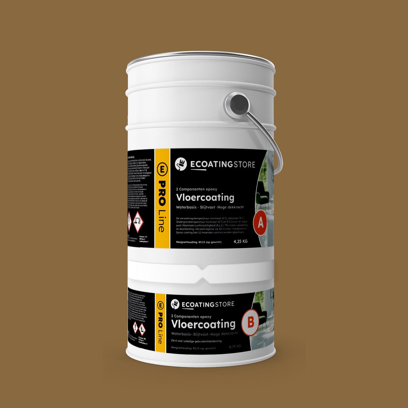 Pintura epoxi suelo garaje - RAL 8000