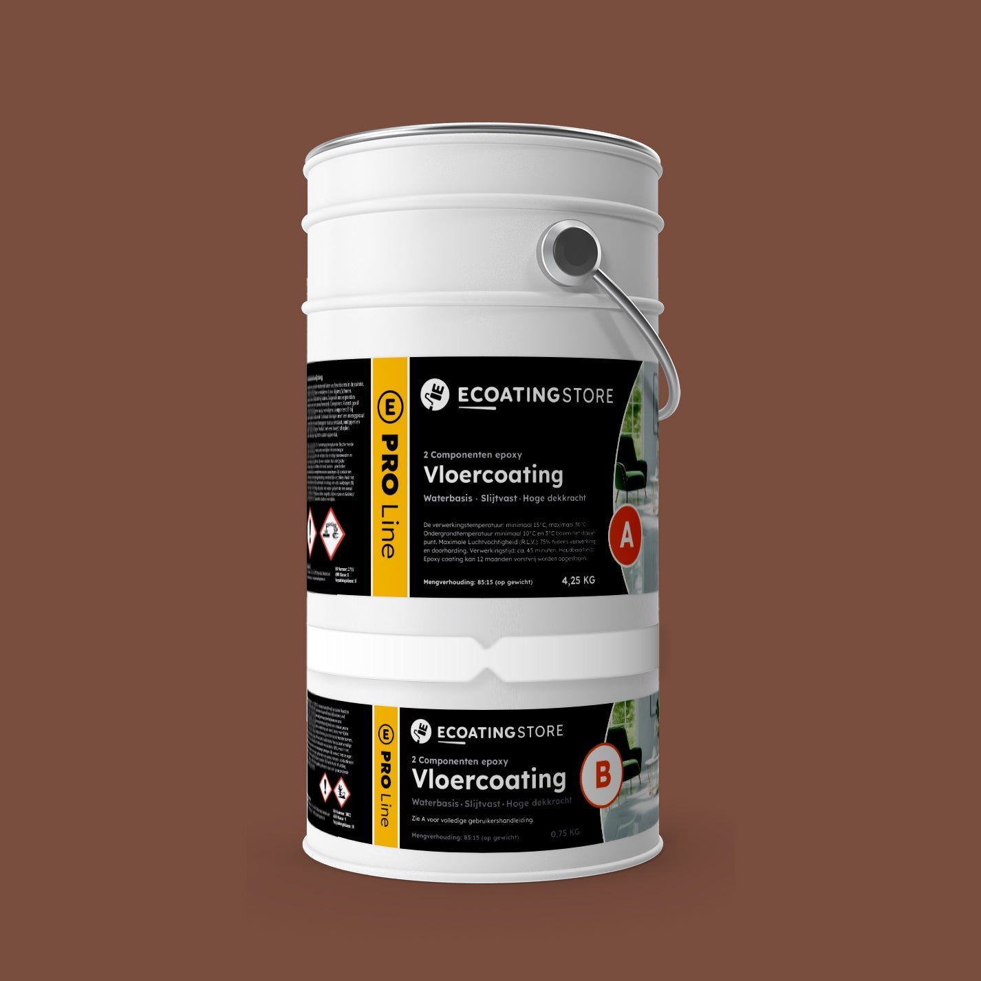 Pintura epoxi - RAL 8002