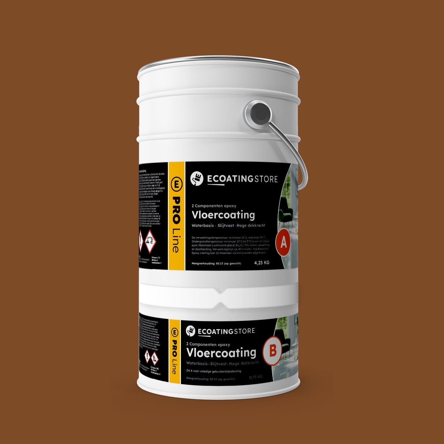 Pintura epoxi - RAL 8003