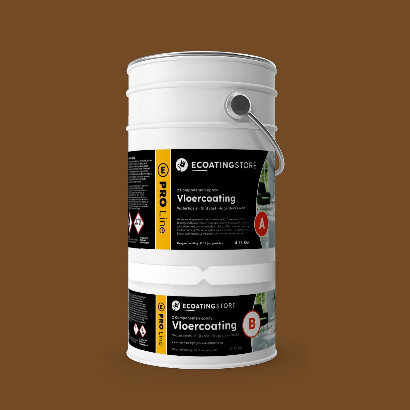 Pintura epoxi suelo garaje - RAL 8008