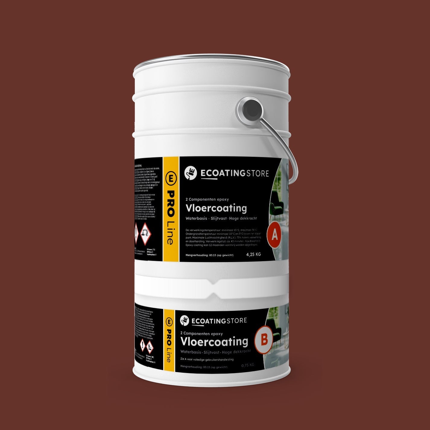 Pintura epoxi - RAL 8012