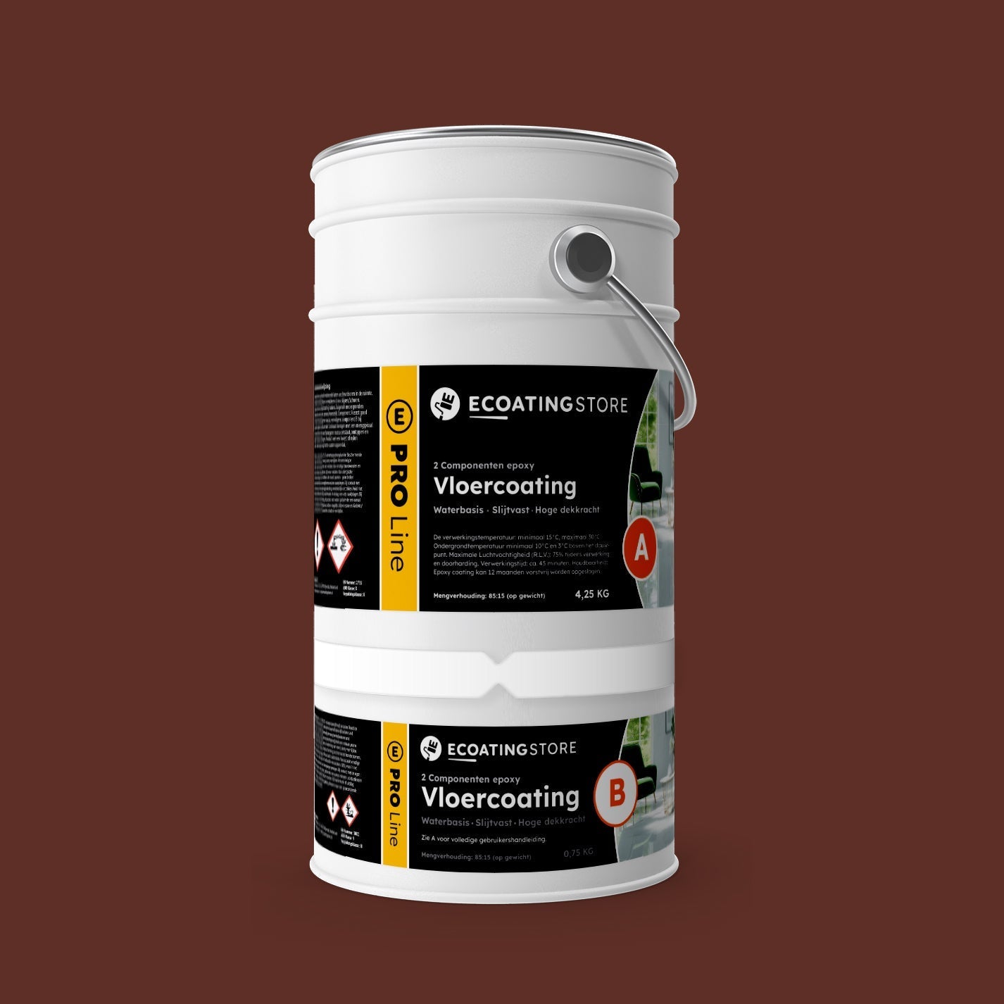 Pintura epoxi - RAL 8015