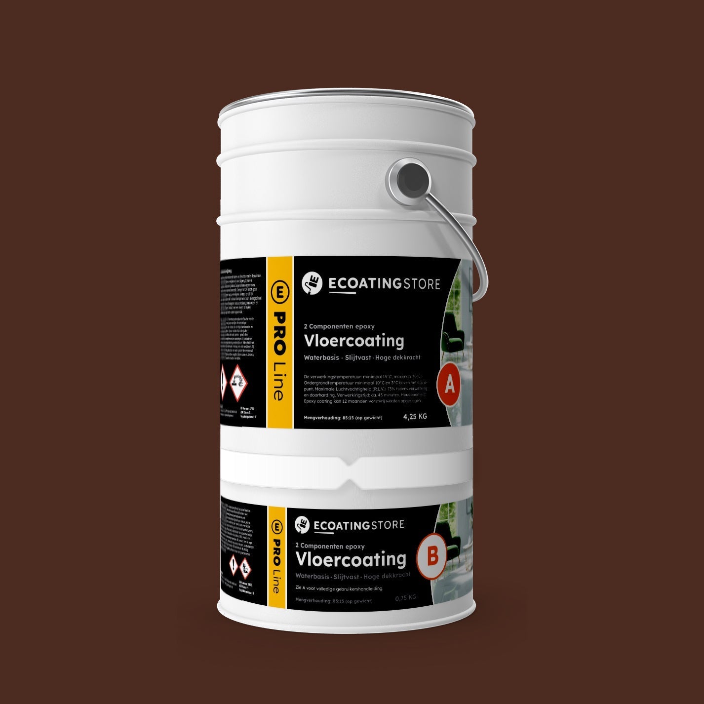 Pintura epoxi - RAL 8016