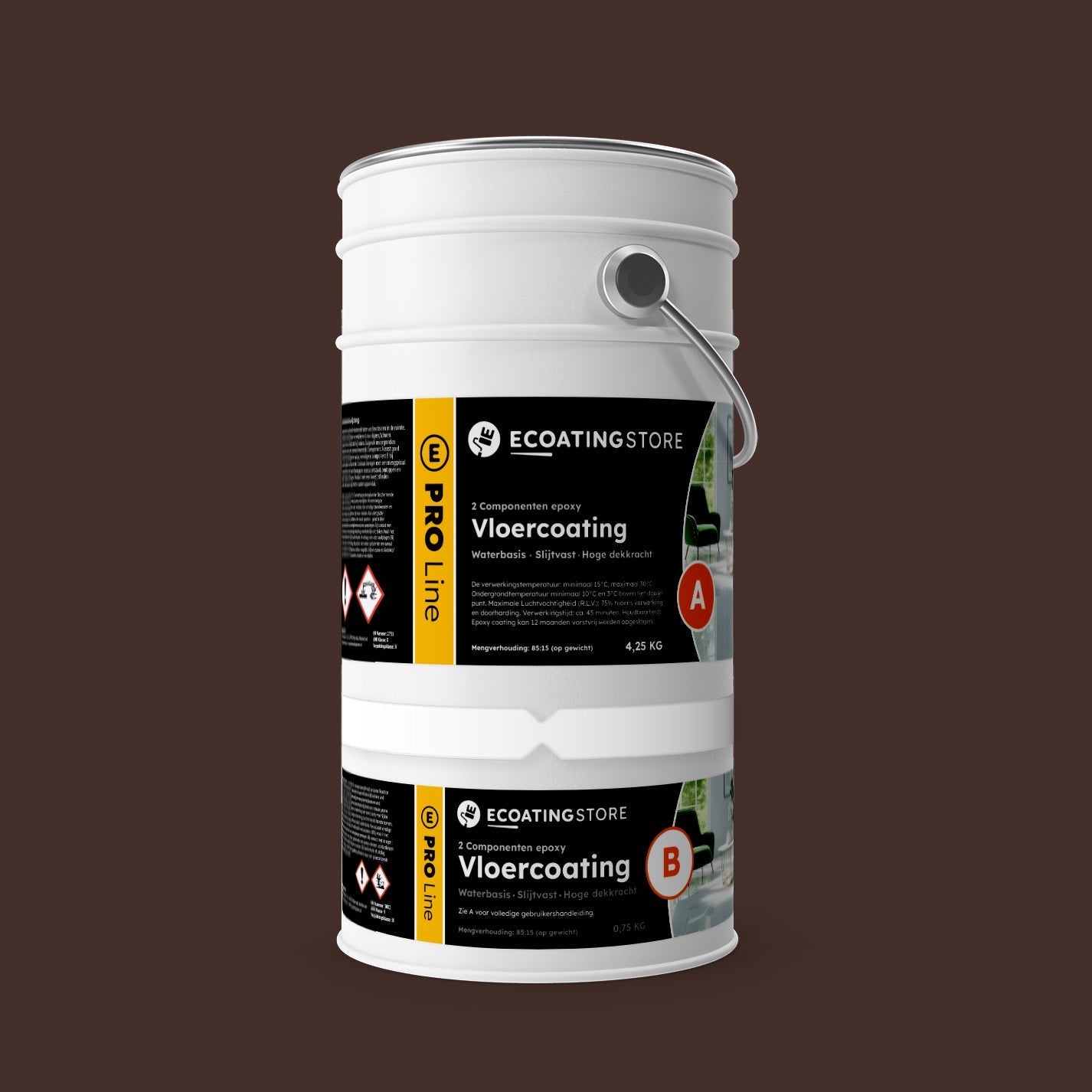 Pintura epoxi - RAL 8017