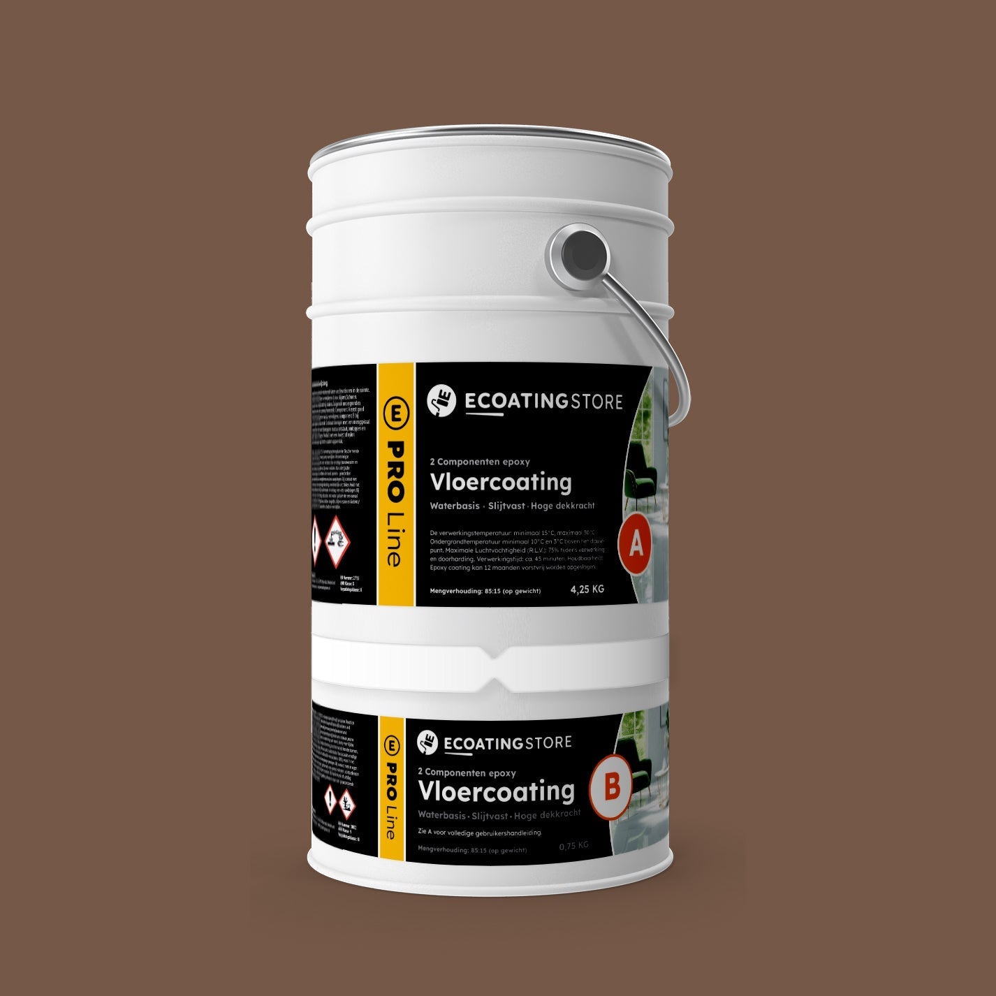 Pintura epoxi - RAL 8025