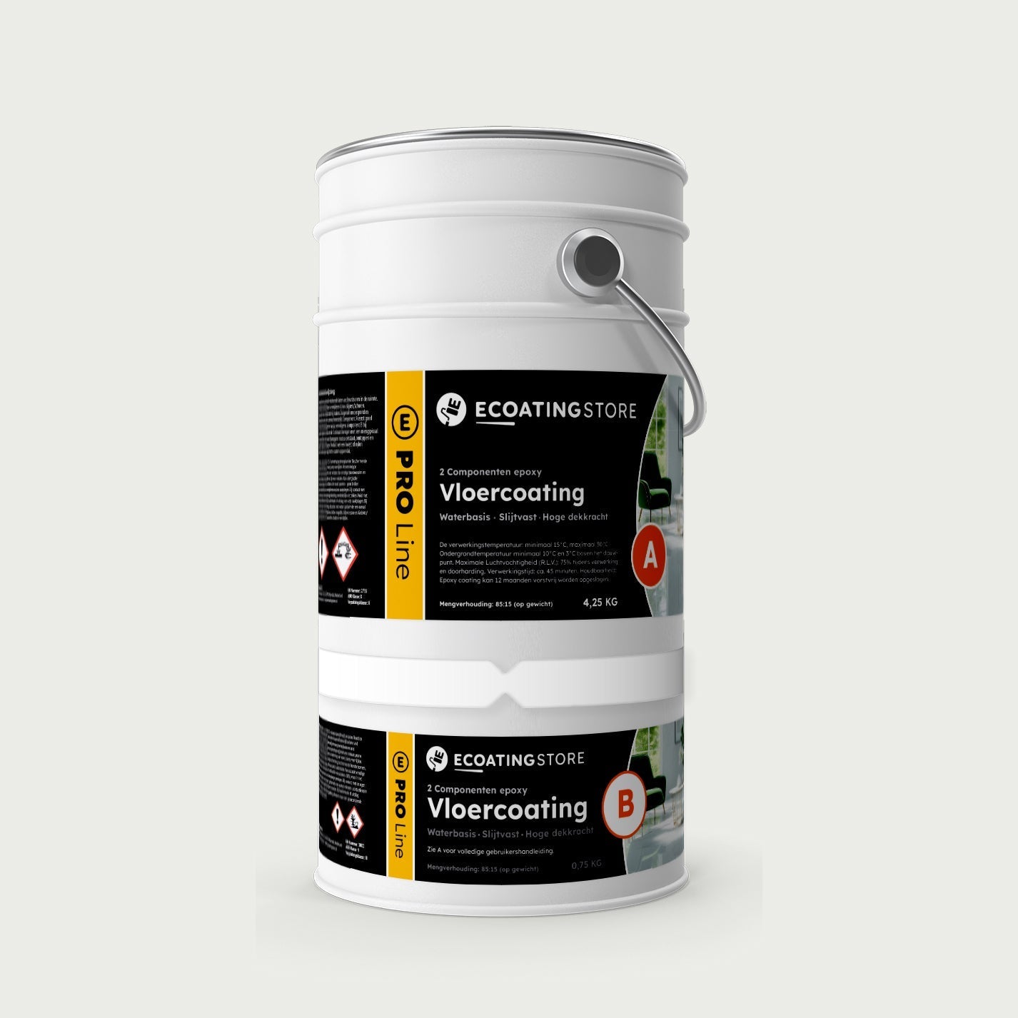 Pintura epoxi - RAL 9003